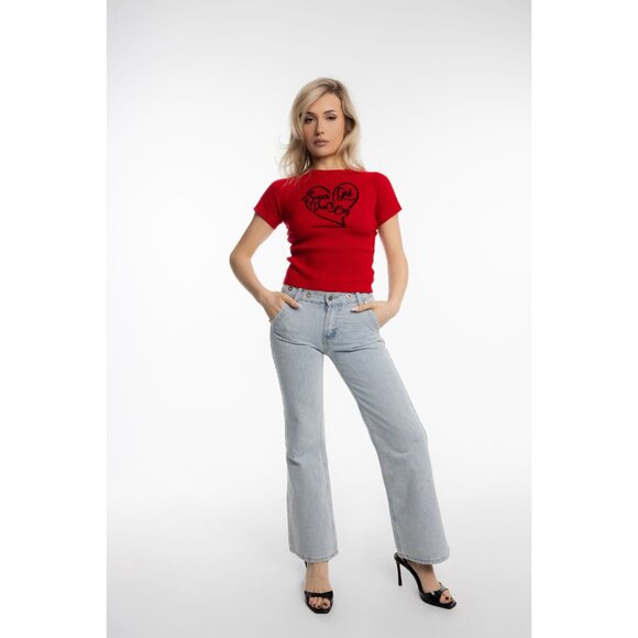 Super Girl Don’t Cry Wool Sweater Top - Picture 3 of 4